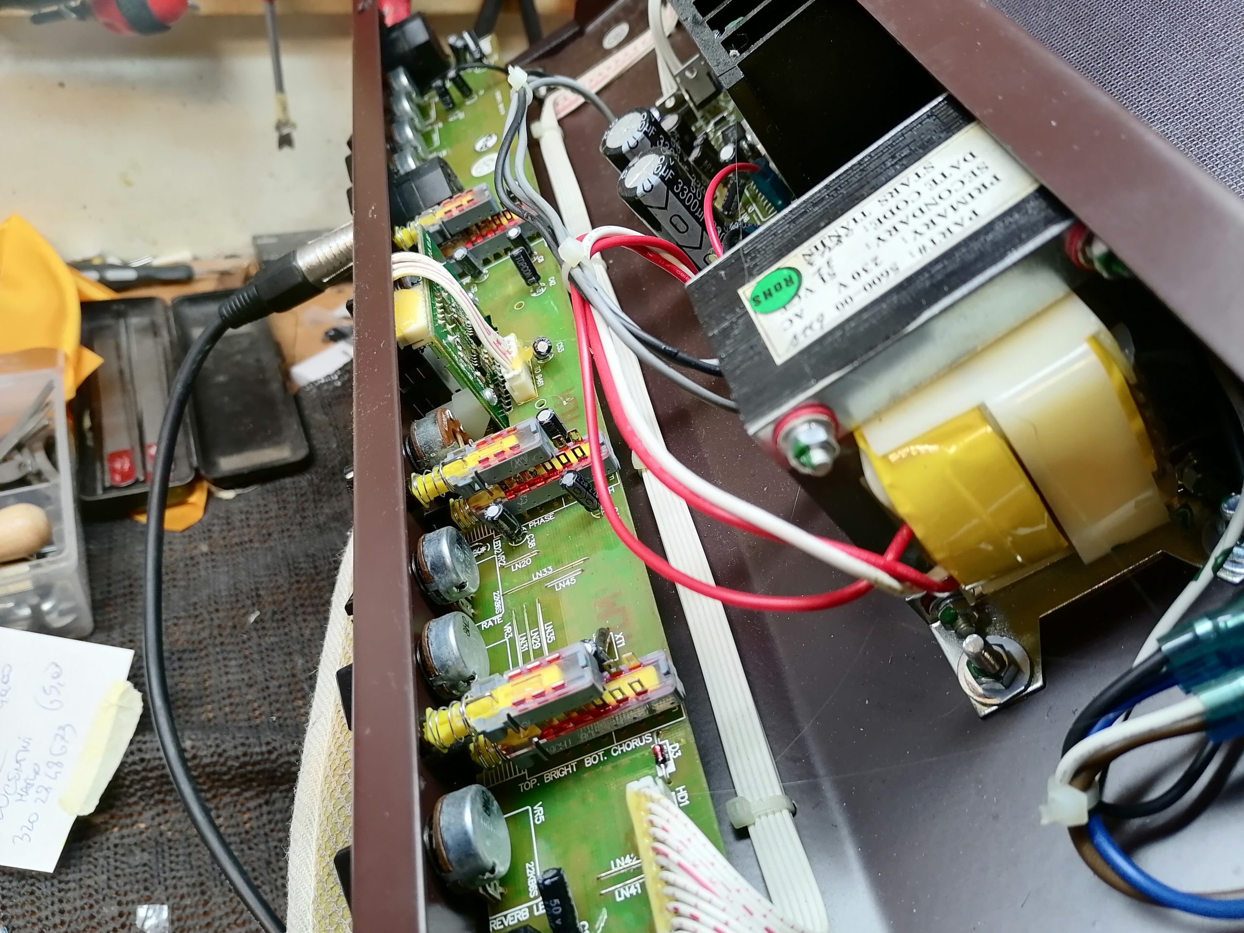 replacement of amplifier transformer